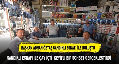 Sandıklı Belediye Başkanı Adnan Öztaş Esnaf Ziyaretinde