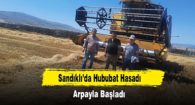Sandıklı’da Hububat Hasadı Arpayla Başladı!