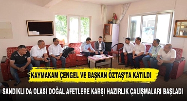 SANDIKLI'DA OLASI DOĞAL AFETLERE KARŞI HAZIRLIK ÇALIŞMALARI BAŞLADI