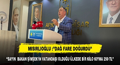 “SAYIN BAKAN ŞİMŞEK’İN VATANDAŞI OLDUĞU ÜLKEDE BİR KİLO KIYMA 250 TL”