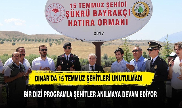 Şehit Şükrü Bayrakçı Hatıra Ormanına 15 Temmuz anısına fidanlar diktiler
