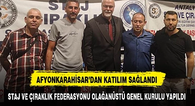 STAJ VE ÇIRAKLIK FEDERASYONU OLAĞANÜSTÜ GENEL KURULU YAPILDI