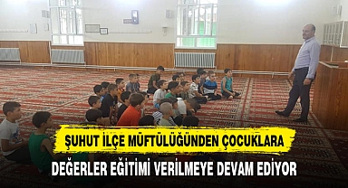 Şuhut İlçe Müftülüğü'nden "Değerler Eğitimi"