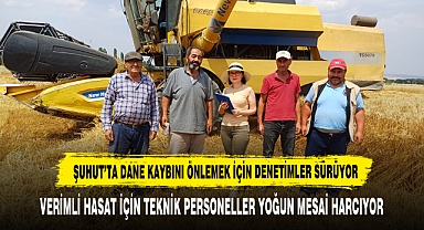 ŞUHUT’TA DANE KAYBINI ÖNLEMEK İÇİN DENETİMLER SÜRÜYOR