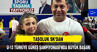 TAŞOLUK SK'DAN U-13 TÜRKİYE GÜREŞ ŞAMPİYONASI'NDA BÜYÜK BAŞARI