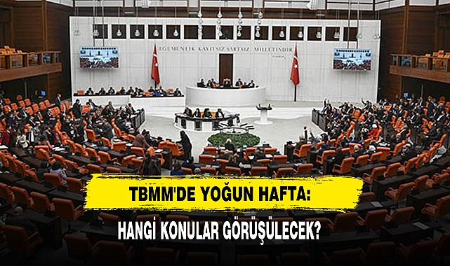 TBMM'DE Yoğun Hafta: Hangi Konular Görüşülecek?