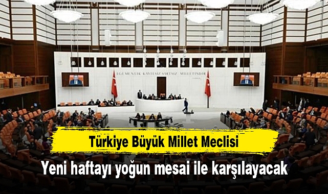 TBMM, yeni haftayı yoğun mesai ile karşılayacak