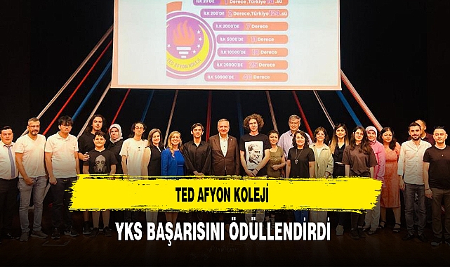 TED Afyon Koleji YKS Başarısını Ödüllendirdi