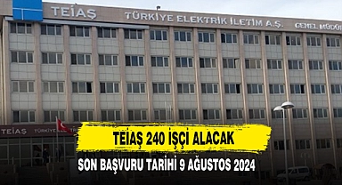 TEİAŞ 240 İşçi Alacak!