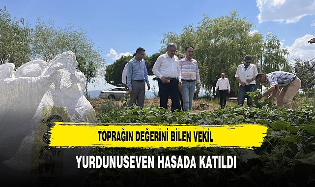 Toprağın Değerini Bilen Vekil Yurdunuseven Hasada Katıldı