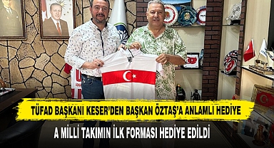 TÜFAD Başkanı Keser’den Başkan Öztaş’a Anlamlı Hediye