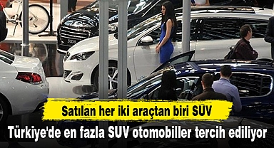Türkiye'de en fazla SUV otomobiller tercih ediliyor