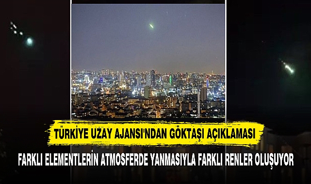 TÜRKİYE UZAY AJANSI'NDAN GÖKTAŞI AÇIKLAMASI