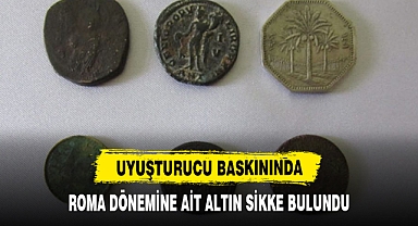 Uyuşturucu Baskınında Roma Dönemine Ait Altın Sikke Bulundu