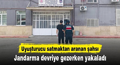 Uyuşturucu satmaktan aranan şahsı jandarma devriye gezerken yakaladı