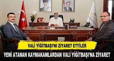 VALİ YİĞİTBAŞI AFYON'A ATANAN KAYMAKAMLARI MAKAMINDA AĞIRLADI
