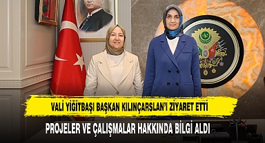 Vali Yiğitbaşı Başkan Kılınçarslan’ı Ziyaret Etti