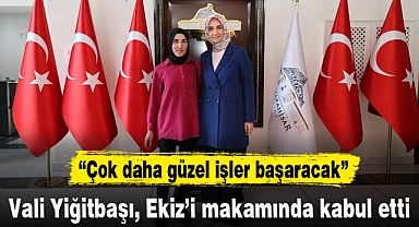 Vali Yiğitbaşı, Ekiz'i makamında kabul etti