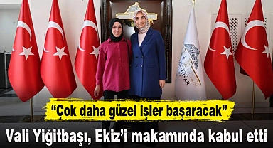 Vali Yiğitbaşı, Ekiz'i makamında kabul etti