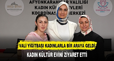 VALİ YİĞİTBAŞI KADIN KÜLTÜR EVİNDEKİ TOPLANTIYA KATILDI