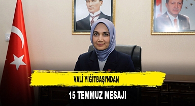 Vali Yiğitbaşı'ndan 15 Temmuz Mesajı