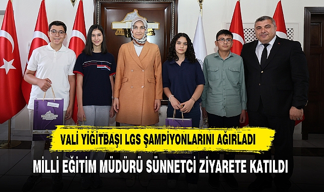 VALİ  YİĞİTBAŞI ŞAMPİYONLARI AĞIRLADI