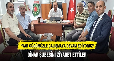  "VAR GÜCÜMÜZLE ÇALIŞMAYA DEVAM EDİYORUZ"