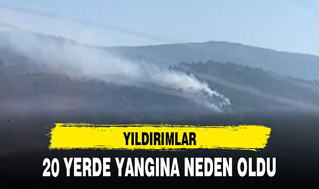 YILDIRIMLAR 20 YERDE YANGINA NEDEN OLDU