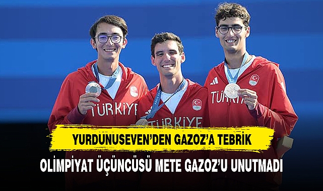 YURDUNUSEVEN MİLLİ SPORCU GAZOZ'U KUTLADI