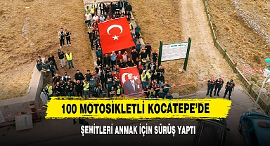 100 Motosikletli Kocatepe’de Şehitleri Anmak İçin Sürüş Yaptı