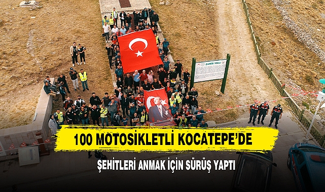 100 Motosikletli Kocatepe’de Şehitleri Anmak İçin Sürüş Yaptı