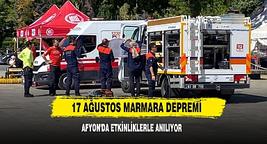 17 Ağustos Marmara Depremi, Afyon'da Etkinliklerle Anılıyor