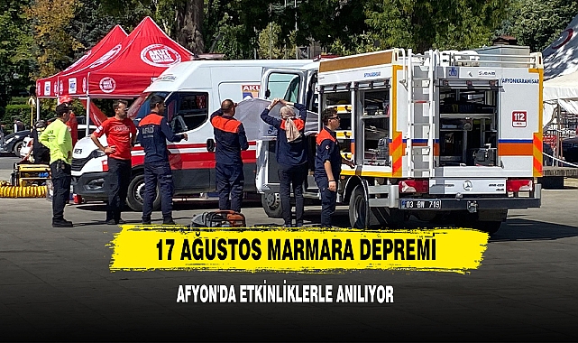 17 Ağustos Marmara Depremi, Afyon'da Etkinliklerle Anılıyor