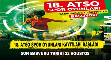 18. ATSO Spor Oyunları Kayıtları Başladı