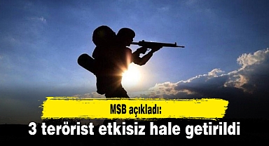 3 terörist etkisiz hale getirildi