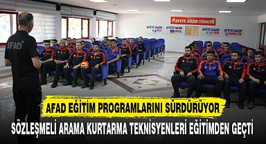 AFAD EĞİTİM PROGRAMLARINI SÜRDÜRÜYOR