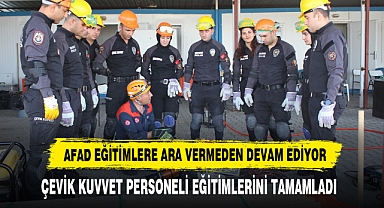 AFAD Eğitimlere Ara Vermeden Devam Ediyor