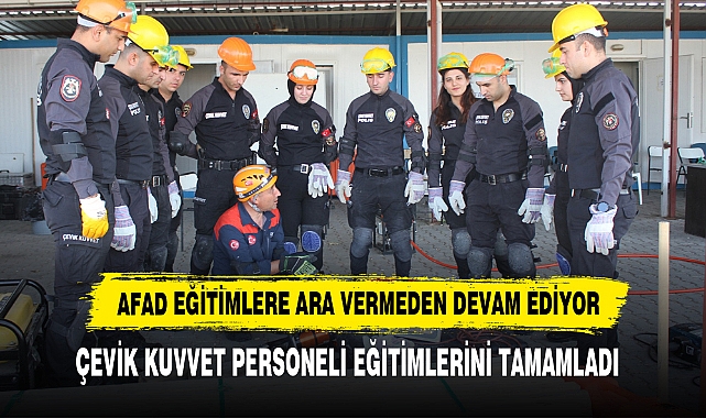 AFAD Eğitimlere Ara Vermeden Devam Ediyor