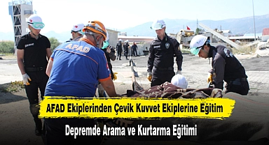 AFAD Ekiplerinden Çevik Kuvvet Ekiplerine Eğitim