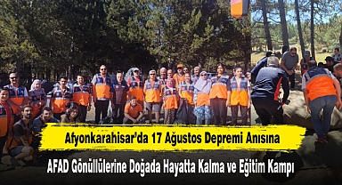 AFAD Gönüllülerine Doğada Hayatta Kalma ve Eğitim Kampı