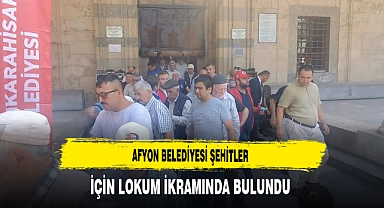 Afyon Belediyesi Şehitler İçin Lokum İkramında Bulundu