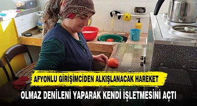 Afyon'da Kadın girişimci kendi işletmecisini açtı Vali Yiğitbaşı'nı davet etti