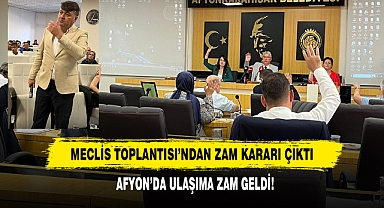Afyon’da Ulaşıma Zam