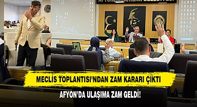 Afyon’da Ulaşıma Zam