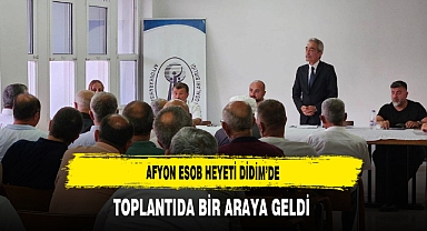Afyon ESOB Heyeti Didim’de Toplantıda Bir Araya Geldi
