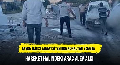 AFYON İKİNCİ SANAYİ SİTESİNDE KORKUTAN YANGIN