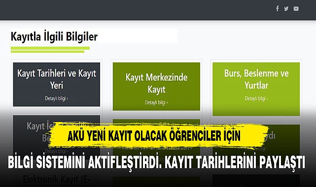 Afyon Kocatepe Üniversitesi'nden 2024-2025 Öğretim Yılı Kayıt Duyurusu