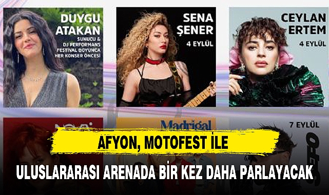 AFYON, MOTOFEST İLE ULUSLARARASI ARENADA BİR KEZ DAHA PARLAYACAK