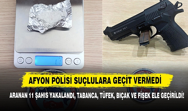 Afyon Polisi Suçlulara Geçit Vermedi!