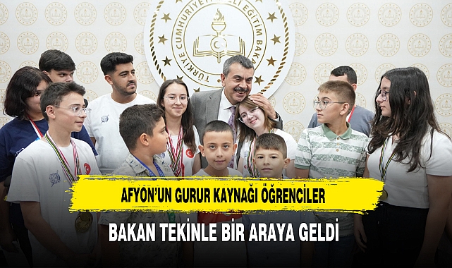 Afyon’un Gurur Kaynağı Öğrenciler Bakan Tekinle Bir Araya Geldi